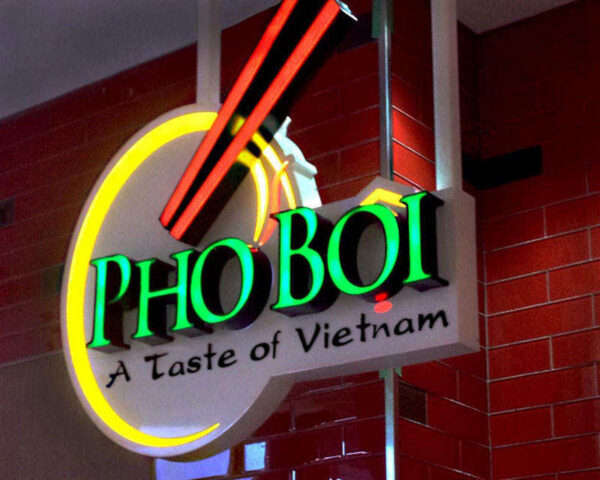 ENSEIGNE LED LETTRES 3D “PHO BOI” EXTÉRIEURE 40CM INCLUANT TRANSFO 400W
