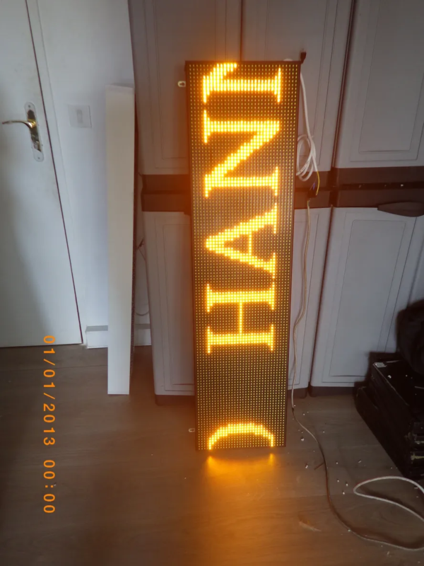 PANNEAU LUMINEUX LED JOURNAL LUMINEUX INTERNE 20×100 CM PROGRAMMABLE – Image 2
