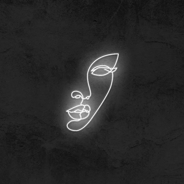 ENSEIGNE LUMINEUSE " VISAGE DE DAME" NÉON FLEX PERSONNALISÉE, CHOIX DE TAILLE ET COULEUR, 45 et 60 cm – Image 3