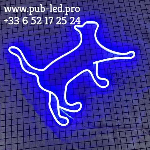 ENSEIGNE LUMINEUSE "CHAT" NÉON FLEX PERSONNALISÉE, CHOIX DE TAILLE ET COULEUR, de 40 cm, 60 cm et 80 cm – Image 2