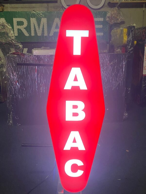 ENSEIGNE EXTERNE LED "TABAC" AVEC TÉLÉCOMMANDE ET ANIMATION 110*40cm