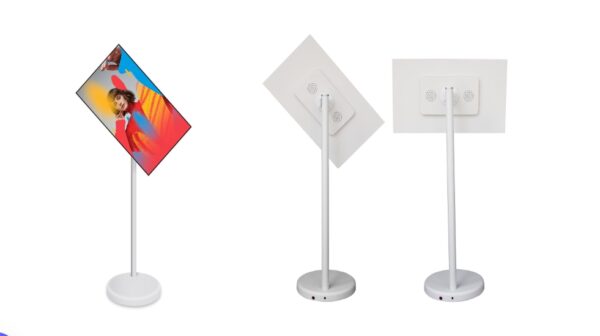 MONITEUR TV 27 POUCES ANDROID SUR ROULETTES - ÉCRAN TACTILE – Image 2
